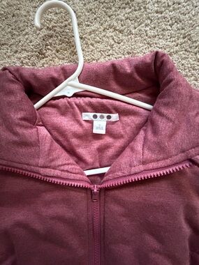 Mauve/Pink Full-Zip Hoodie